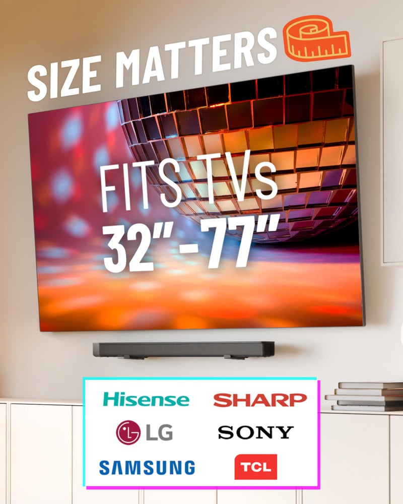 ECHOGEAR حامل تلفاز ECHOGEAR بدون دعامات للجدران الجافة - تصميم نحيف بدون حفر يحمل التلفزيونات حتى 100 رطل مع المسامير - تركيب سهل بدون دعامات بدون الحاجة للحفر - Image 3